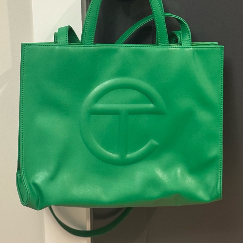 Telfar Green Medium Shopping Bag